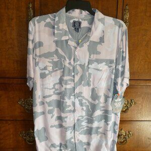 Black Jack Duo Men's Short Sleeve Button Down Casual Shirt Size M - NWT